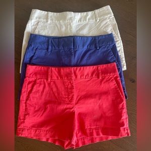 LOFT Riviera Shorts - Sold as Bundle, Red, White, Blue (3pair)